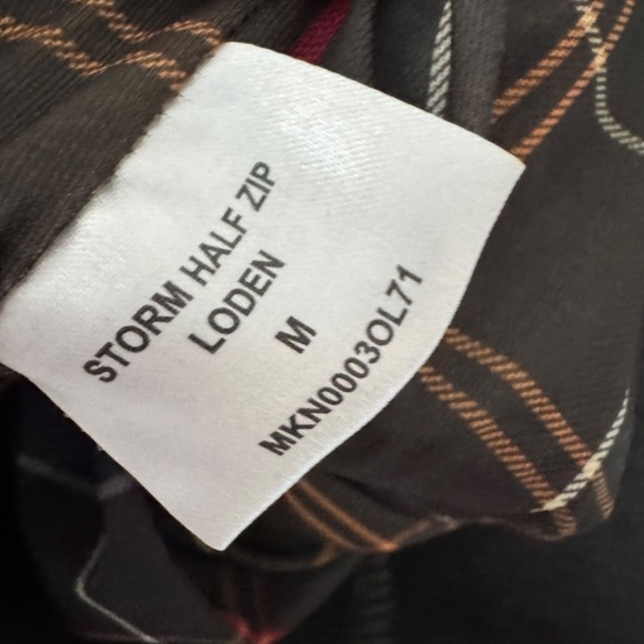 Barbour Storm Half Zip Merino Wool Waterproof Sweater in Loden Grey Green M - Picture 6 of 8